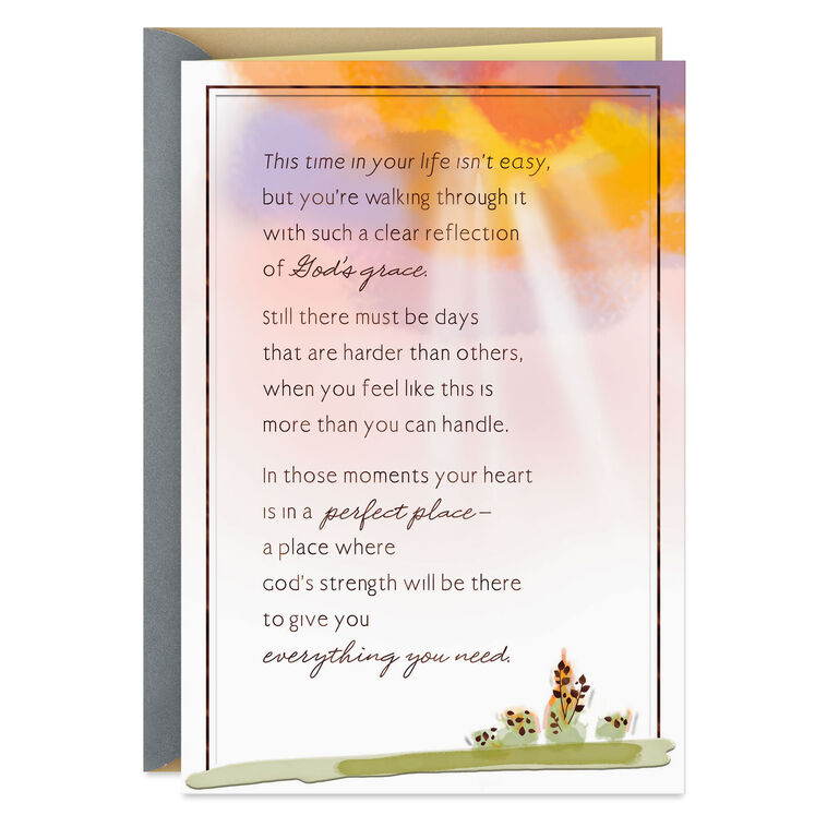hallmark You're in My Prayers and God's Care Always Religious Encouragement Card