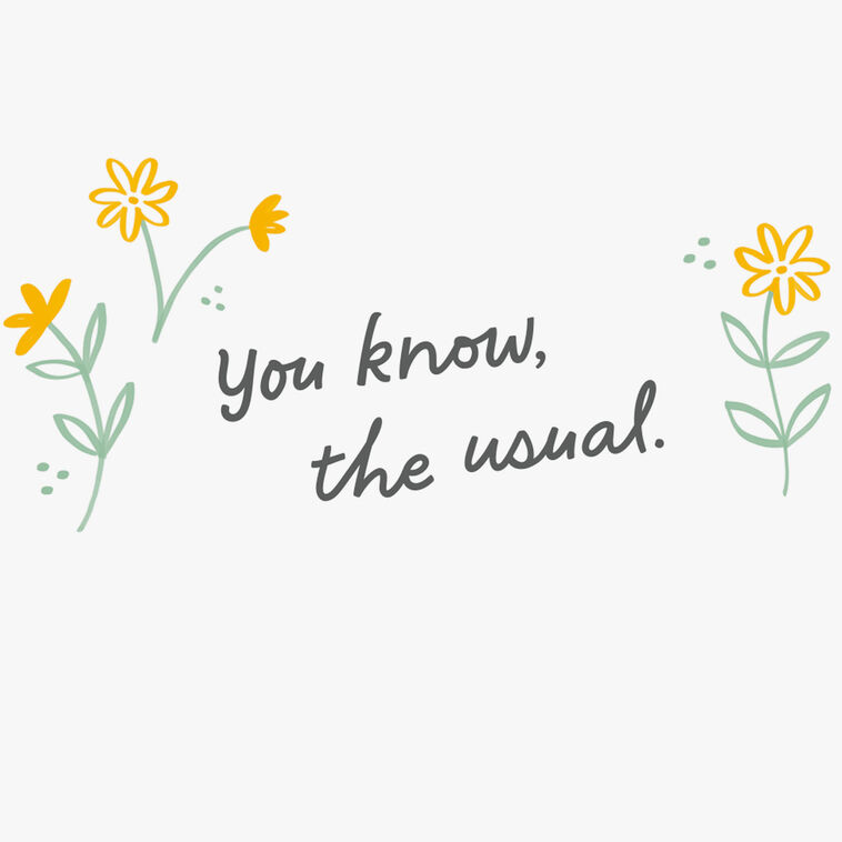 Hallmark You're In My Thoughts As Usual Thinking Of You Card