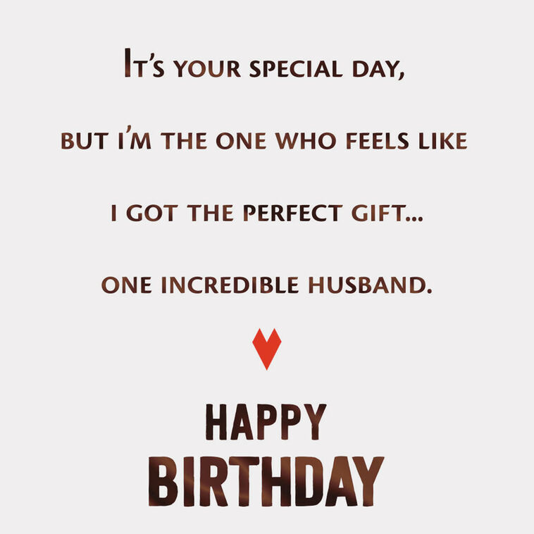Hallmark You're Incredible Birthday Card For Husband