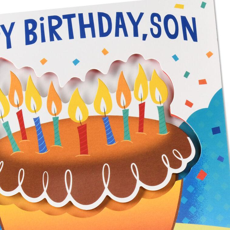 Hallmark You're Just Plain Wonderful Pop-Up Musical Birthday Card For Son