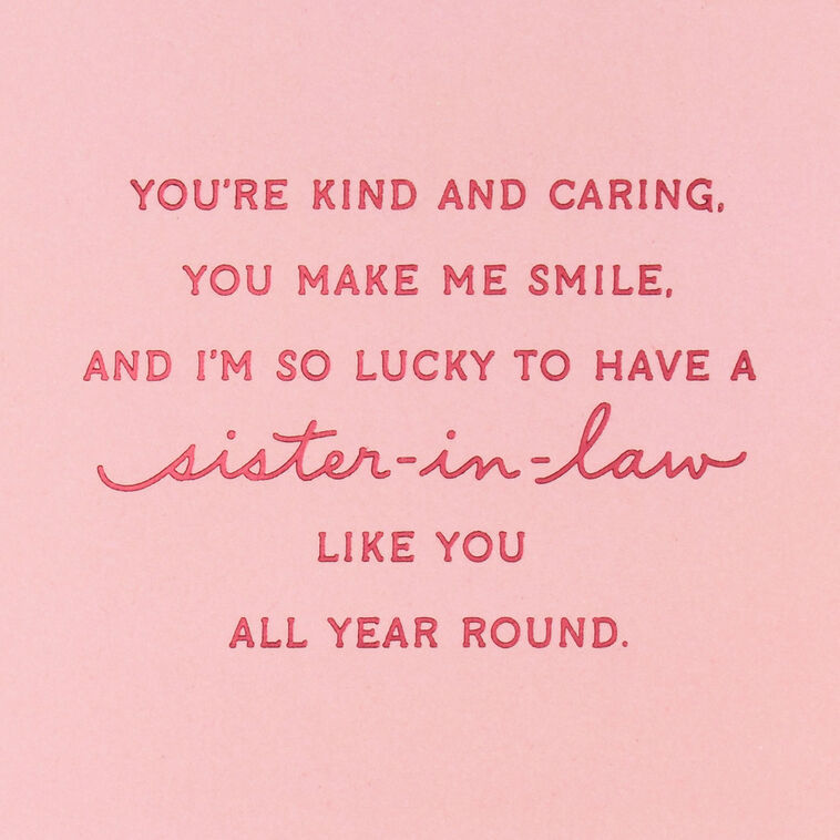 Hallmark You're Like A Sister To Me Christmas Card For Sister-in-Law
