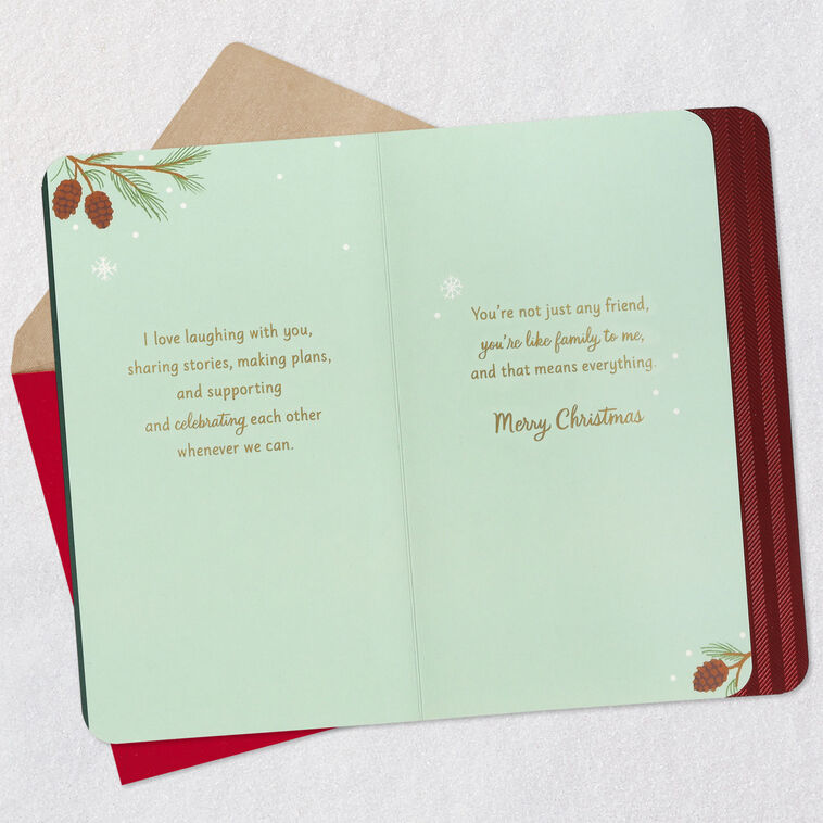 Hallmark You're Like Family To Me Christmas Card For Friend