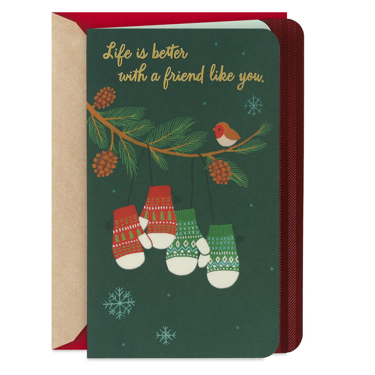 hallmark You're Like Family to Me Christmas Card for Friend