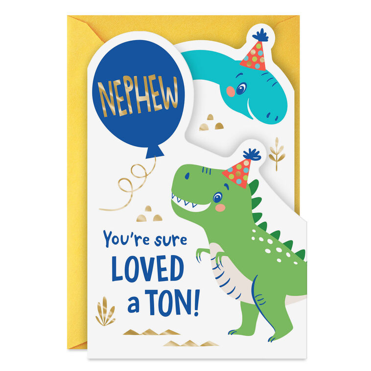 hallmark You're Loved a Ton Birthday Card for Nephew