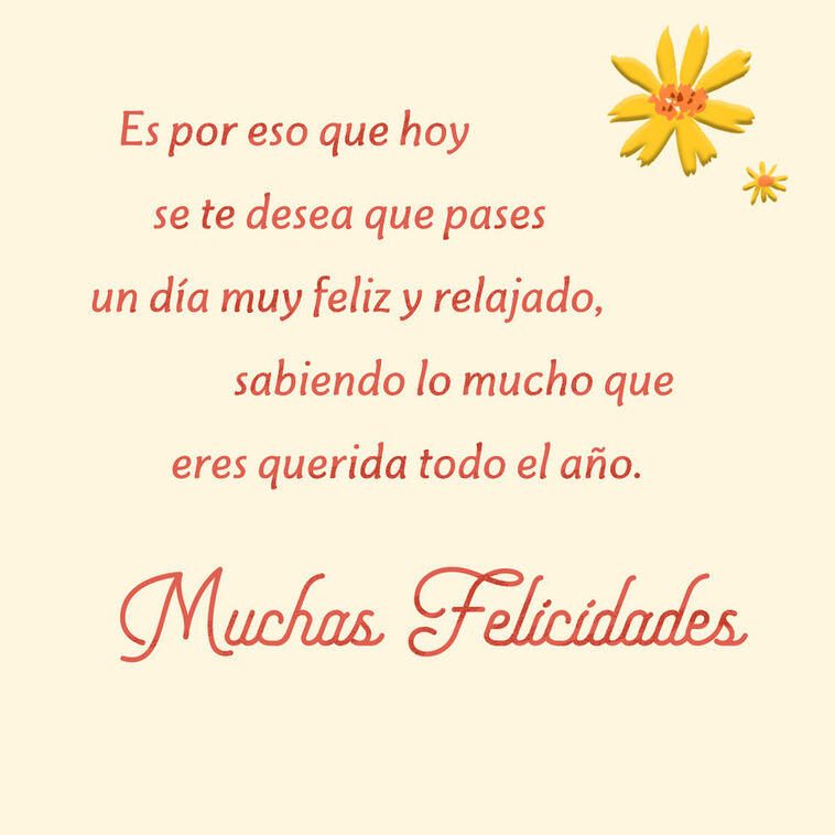 Hallmark You're Loved All Year Long Spanish-Language Birthday Card For Grandma