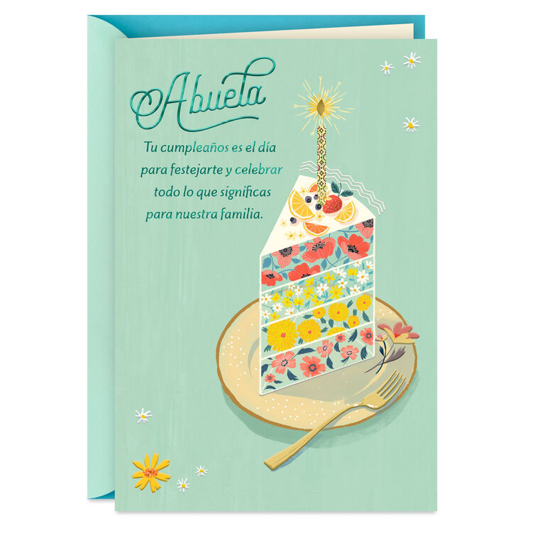 hallmark You're Loved All Year Long Spanish-Language Birthday Card for Grandma