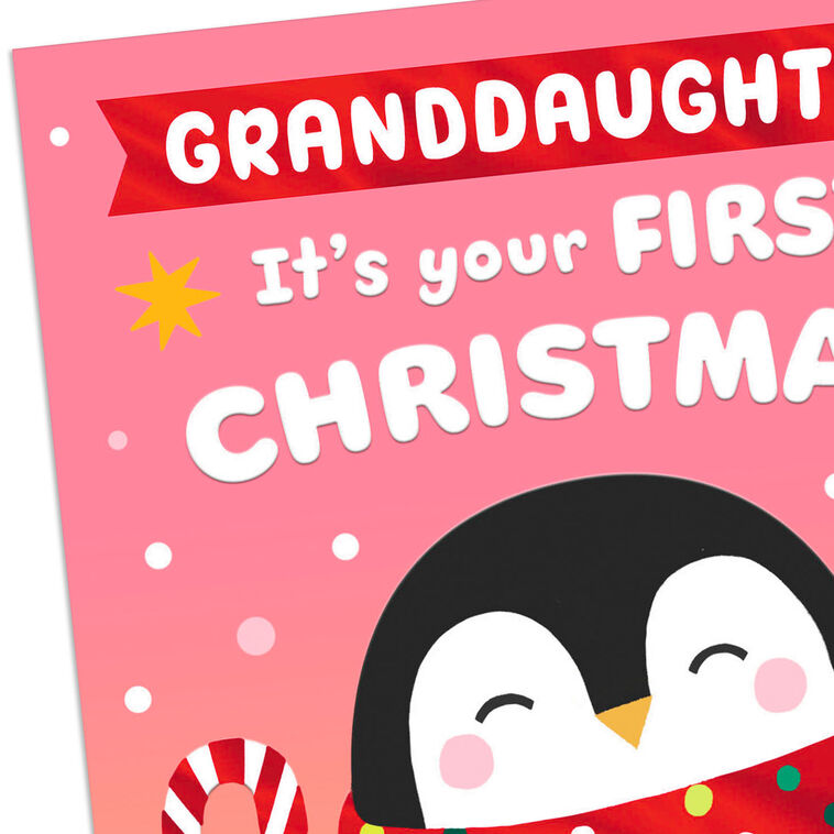 Hallmark You're Loved Baby's First Christmas Card For Granddaughter