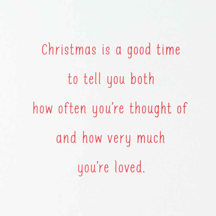 Hallmark You're Loved Christmas Card For Sister And Brother-in-Law