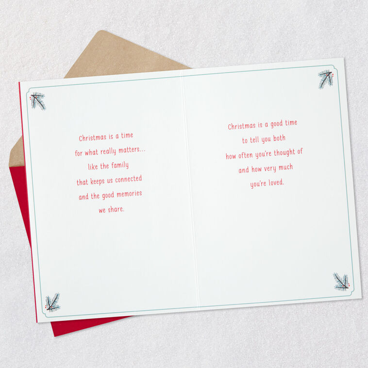 Hallmark You're Loved Christmas Card For Sister And Brother-in-Law