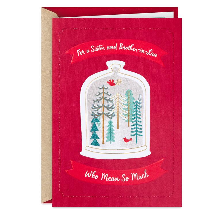 hallmark You're Loved Christmas Card for Sister and Brother-in-Law