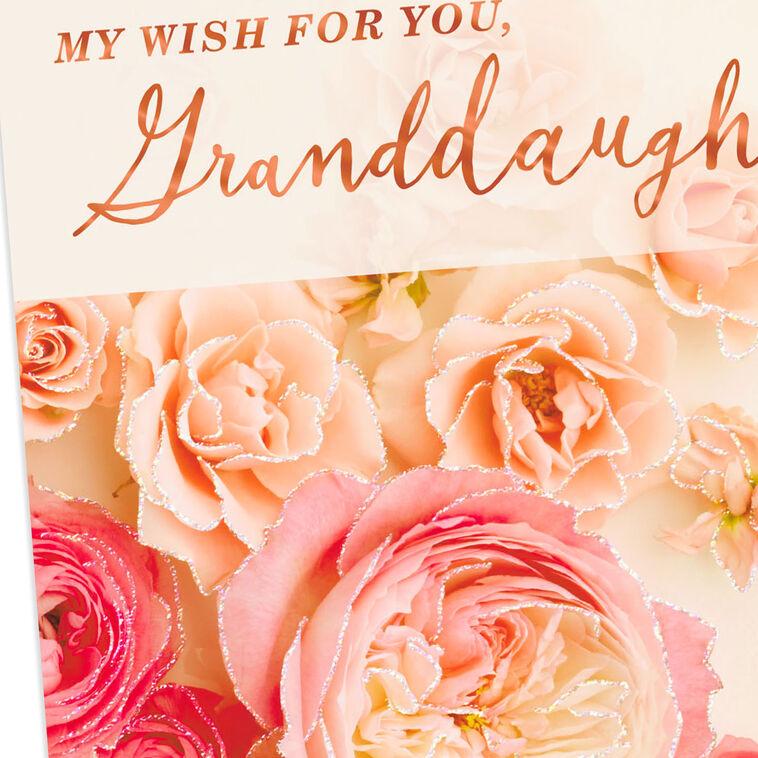 Hallmark You're Loved Floral Birthday Card For Granddaughter