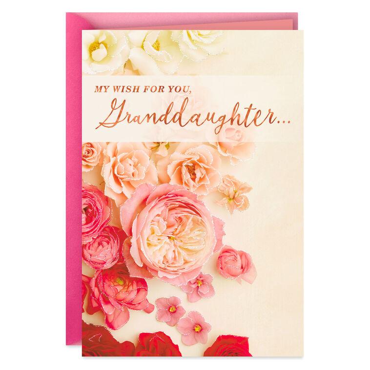 hallmark You're Loved Floral Birthday Card for Granddaughter
