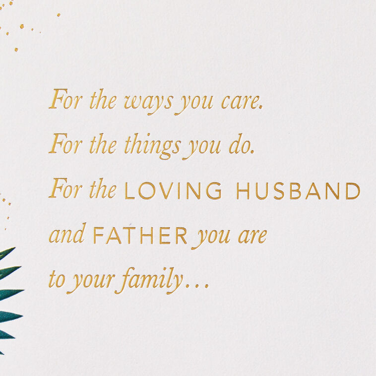 Hallmark You're Loved For So Many Reasons Birthday Card For Son-in-Law