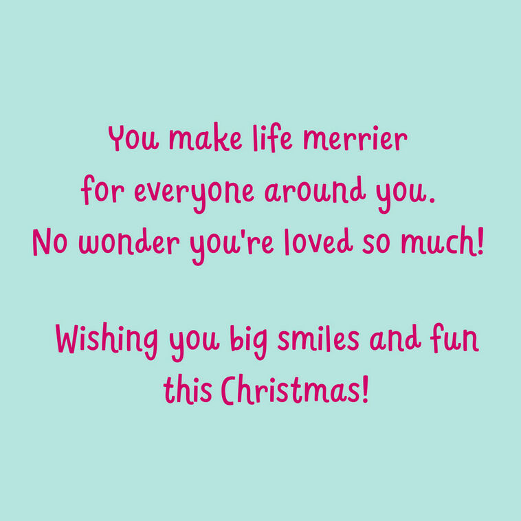Hallmark You're Loved So Much Christmas Card For Great-Granddaughter