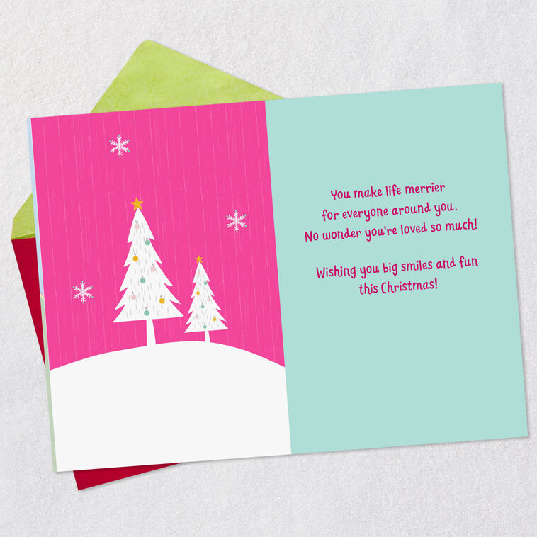 Hallmark You're Loved So Much Christmas Card For Great-Granddaughter