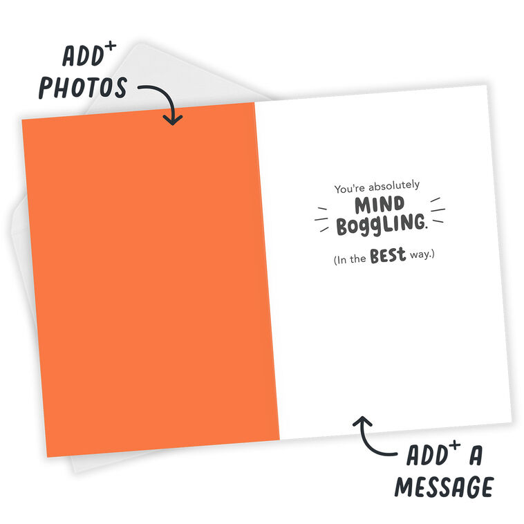 Hallmark You're Mind Boggling Peeking Cat Custom Card