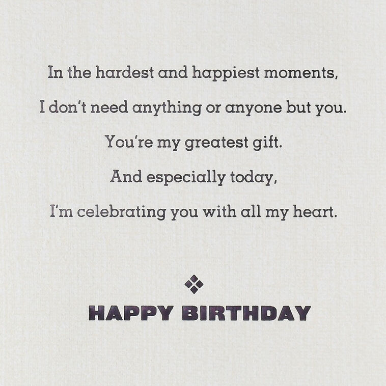 Hallmark You're My Greatest Gift Birthday Card For Husband