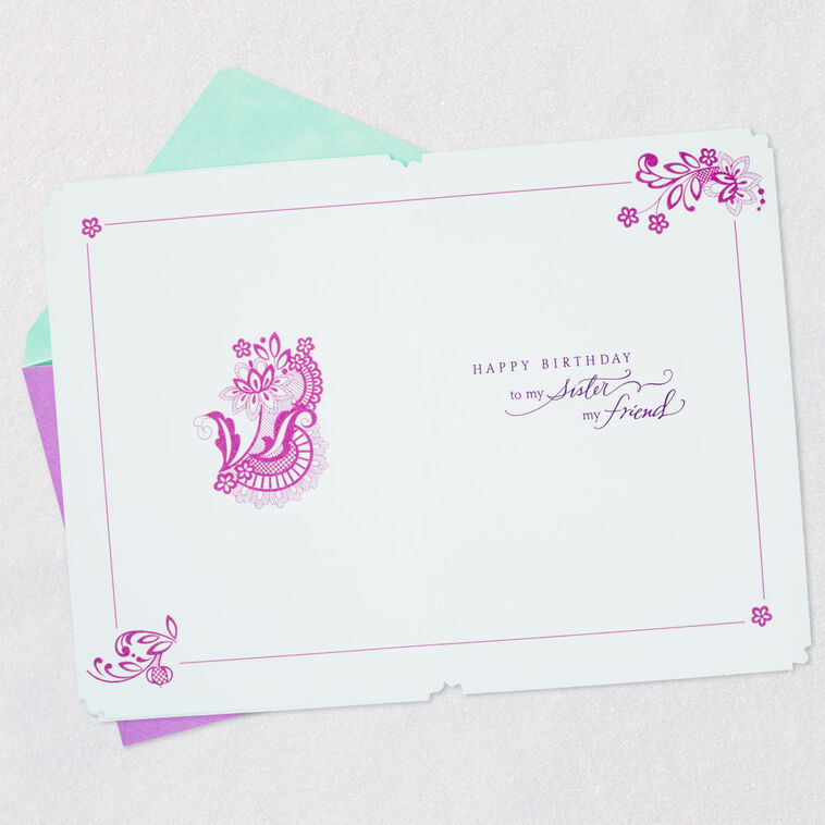 Hallmark You're My Lifelong Friend Birthday Card For Sister