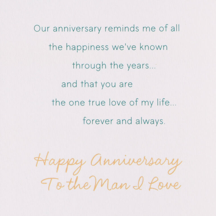Hallmark You're My One True Love Anniversary Card For Husband