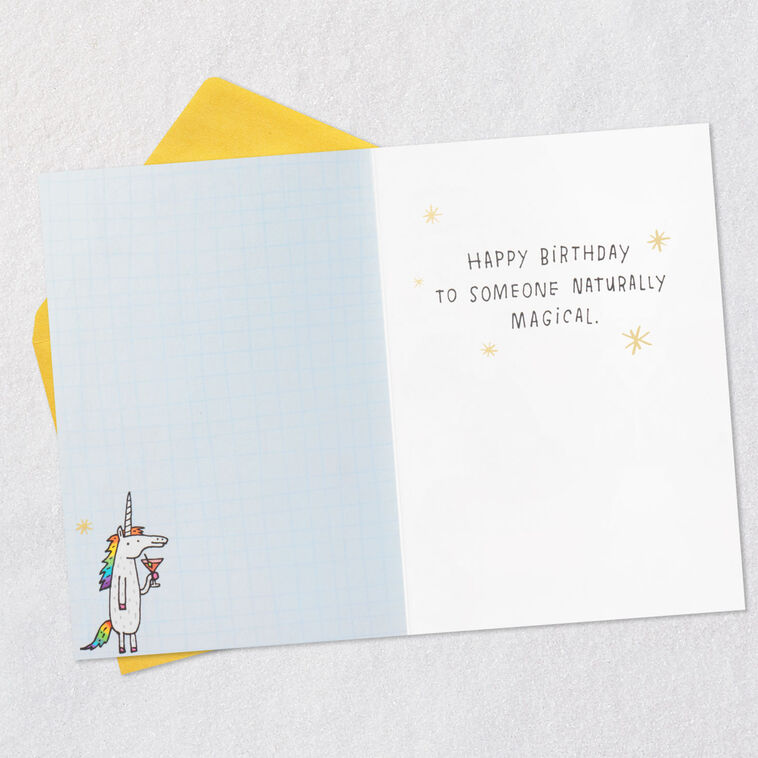 Hallmark You're Naturally Magical Funny Birthday Card