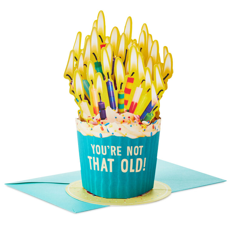 hallmark You're Not That Old Funny 3D Pop-Up Birthday Card