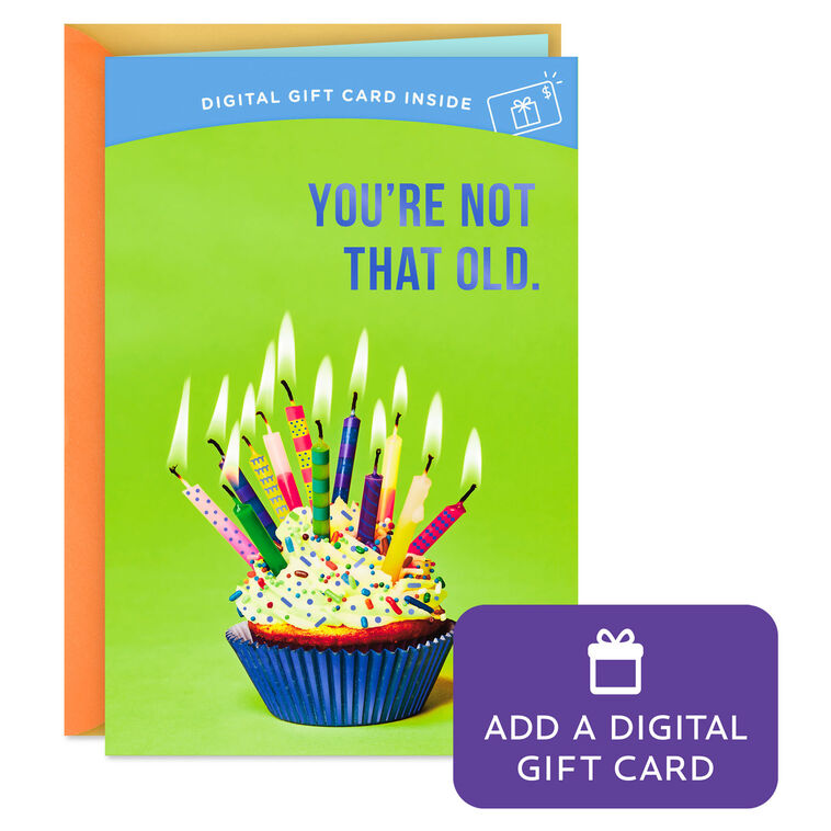 hallmark You're Not that Old Gift Card Greeting Funny Birthday Card