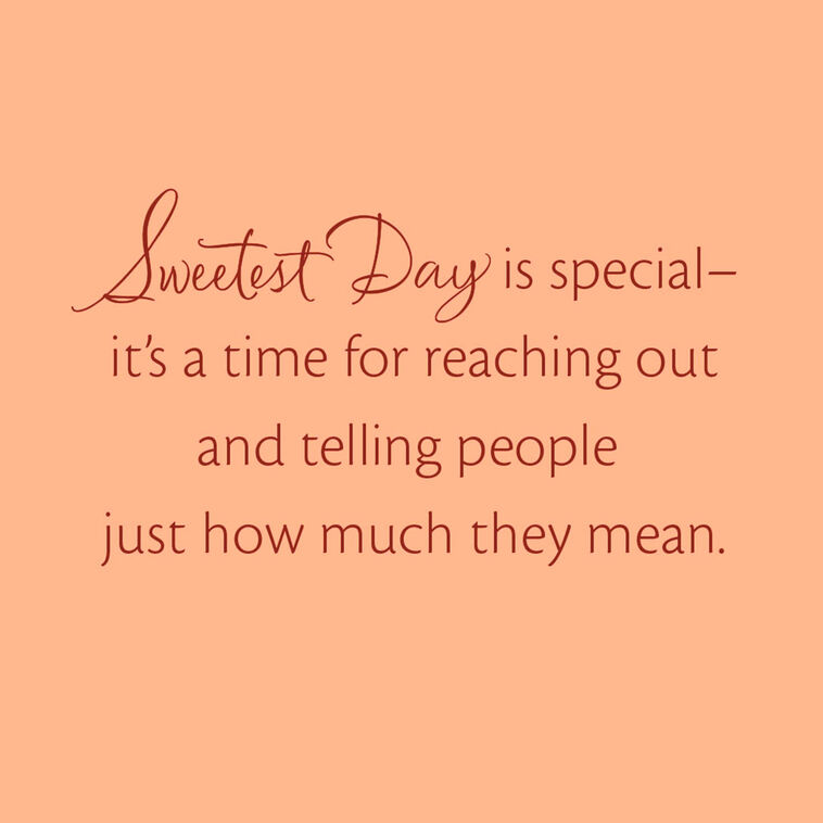 Hallmark You're Often Thought About Sweetest Day Card