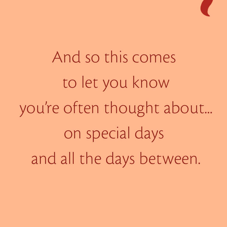 Hallmark You're Often Thought About Sweetest Day Card