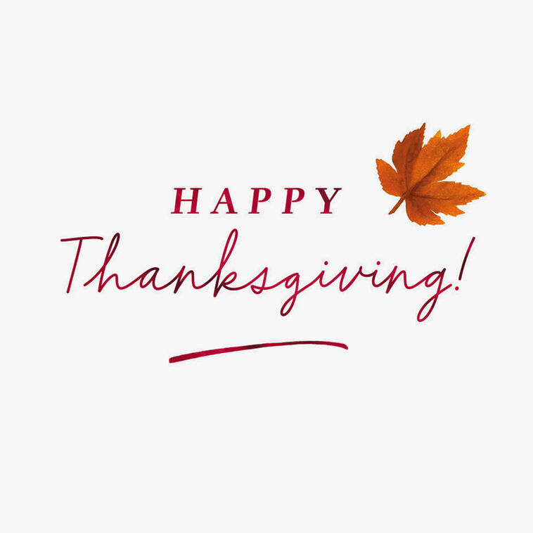 Hallmark You're On My Gratitude List Thanksgiving Card