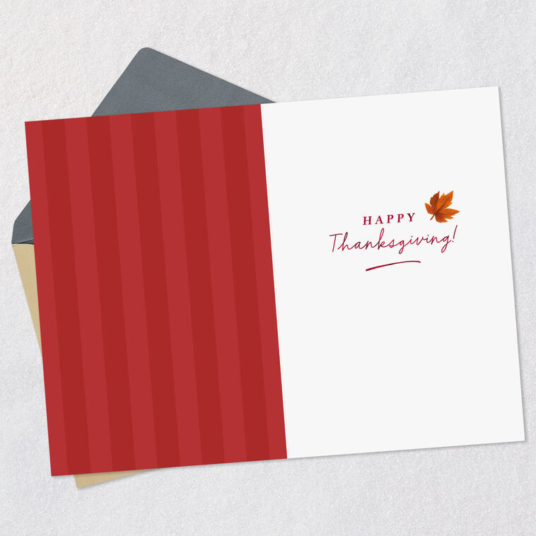 Hallmark You're On My Gratitude List Thanksgiving Card