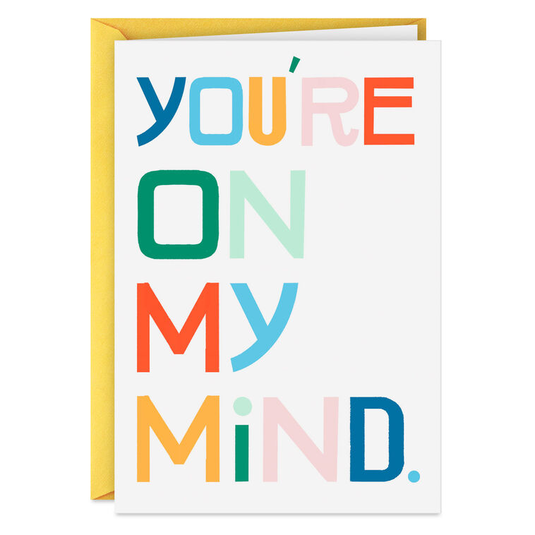 hallmark You're On My Mind Funny Thinking of You Card