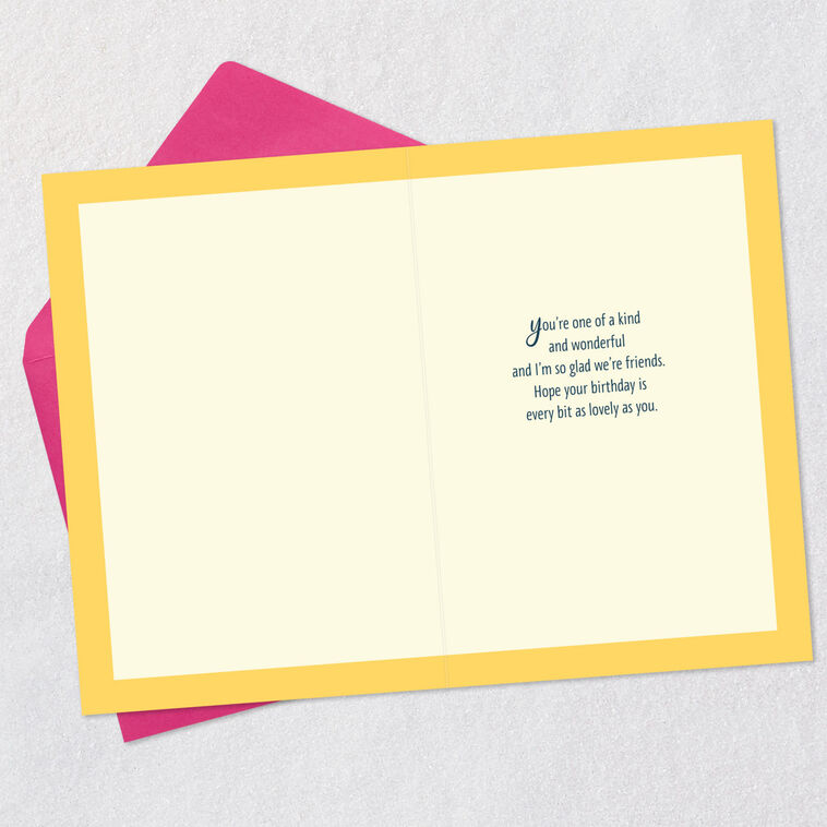 Hallmark You're One-of-a-Kind Wonderful Birthday Card For Friend