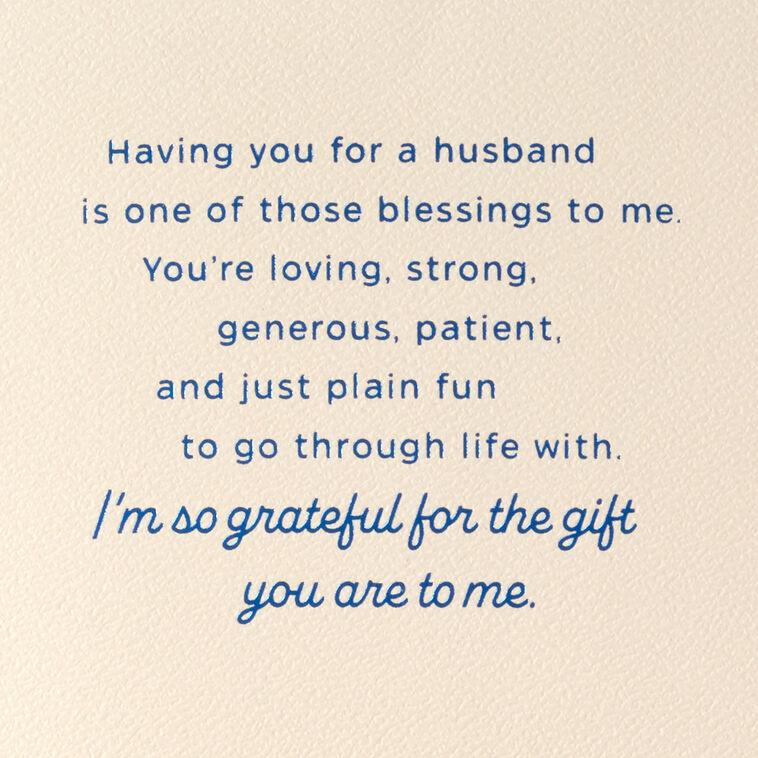 Hallmark You're One Of My Best Blessings Birthday Card For Husband