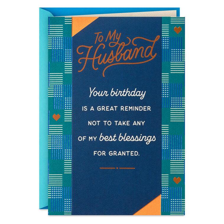 hallmark You're One of My Best Blessings Birthday Card for Husband