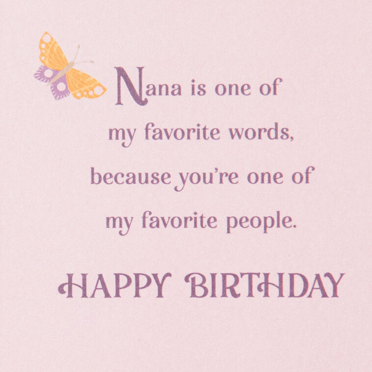 Hallmark You're One Of My Favorite People Birthday Card For Nana
