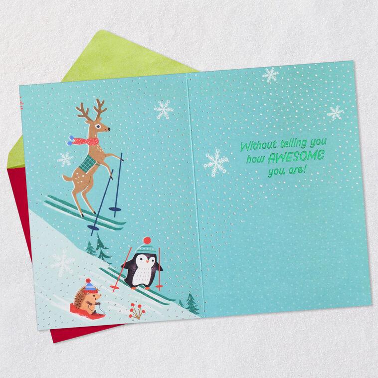 Hallmark You're So Awesome Holiday Card For Grandson