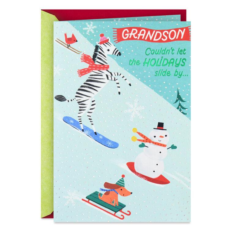 hallmark You're So Awesome Holiday Card for Grandson