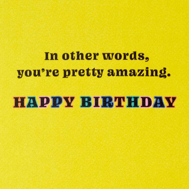 Hallmark You're So Dang Amazing Birthday Card With Spinner Wheel