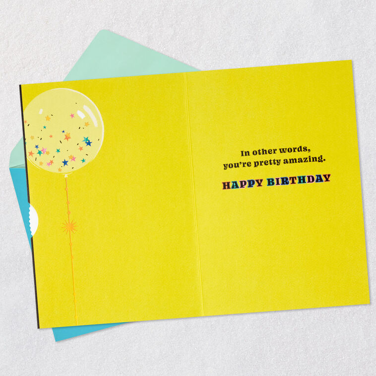 Hallmark You're So Dang Amazing Birthday Card With Spinner Wheel