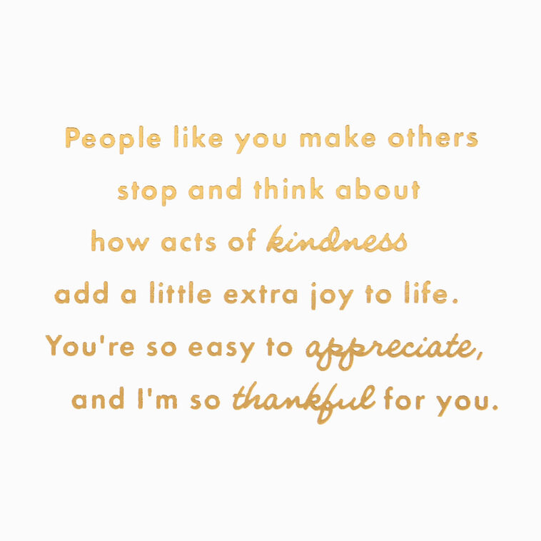 Hallmark You're So Easy To Appreciate Thank You Card