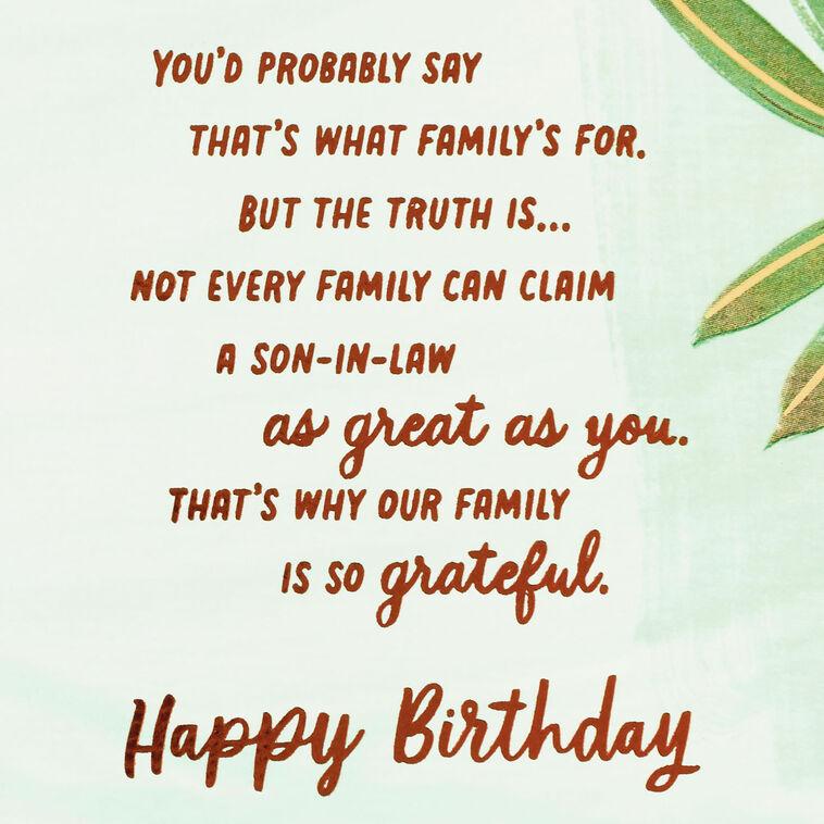 Hallmark You're Such A Good Guy Birthday Card For Son-in-Law