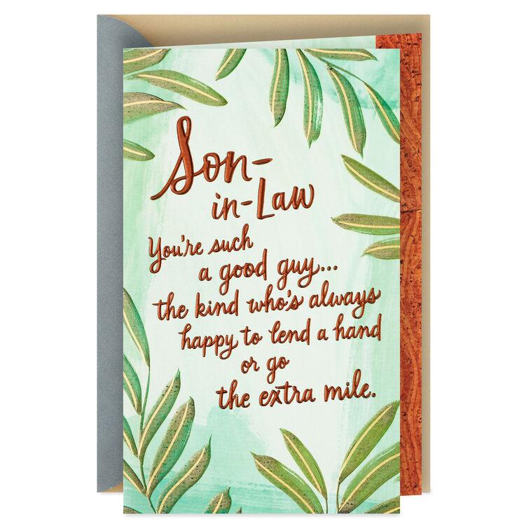 hallmark You're Such a Good Guy Birthday Card for Son-in-Law