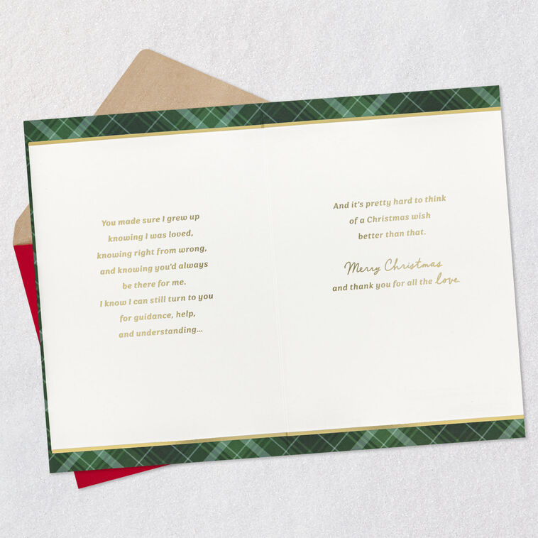Hallmark You're The Best Wish Christmas Card For Mom And Dad