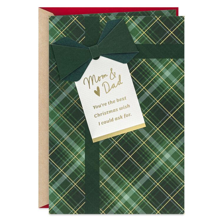 hallmark You're the Best Wish Christmas Card for Mom and Dad