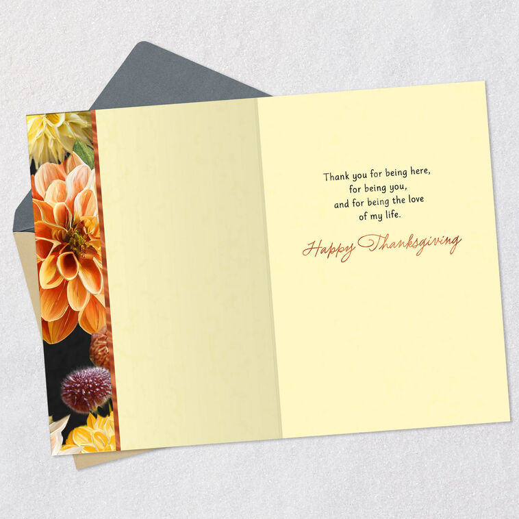 Hallmark You're The Love Of My Life Romantic Thanksgiving Card