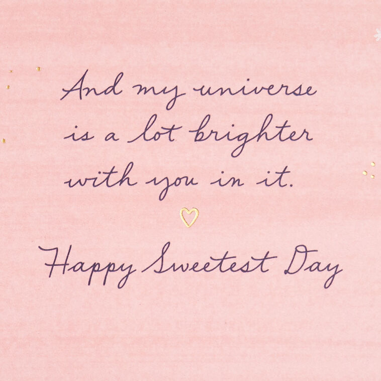 Hallmark You're The Moon To My Stars Sweetest Day Card