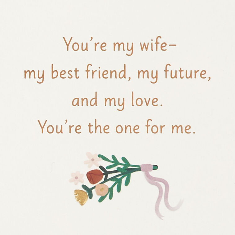 Hallmark You're The One For Me Anniversary Card For Wife From Husband