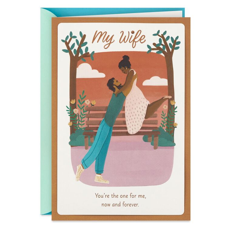hallmark You're the One for Me Anniversary Card for Wife From Husband