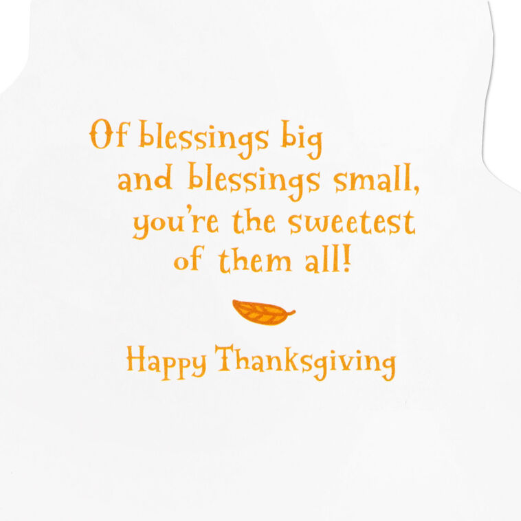 Hallmark You're The Sweetest Blessing Of All Thanksgiving Card For Granddaughter