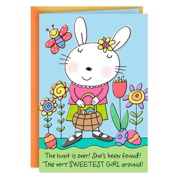 hallmark You're the Sweetest Girl Around Easter Card for Kids